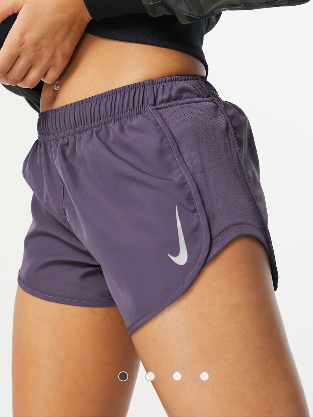 Nike Running Hi-Cut Tempo Shorts Purple XS